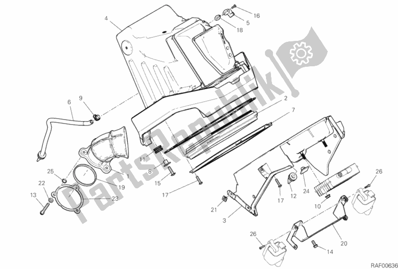 Todas as partes de Entrada De Ar - Respirador De óleo do Ducati Scrambler 1100 Special Thailand USA 2019